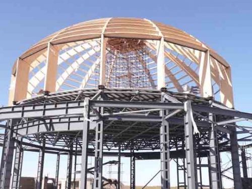 中国最大跨度木结构蒙古包施工过程-结构设计-筑龙结构设计论坛