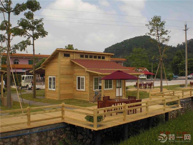 本公司所设计,承建的生态文明村示范木结构工程.